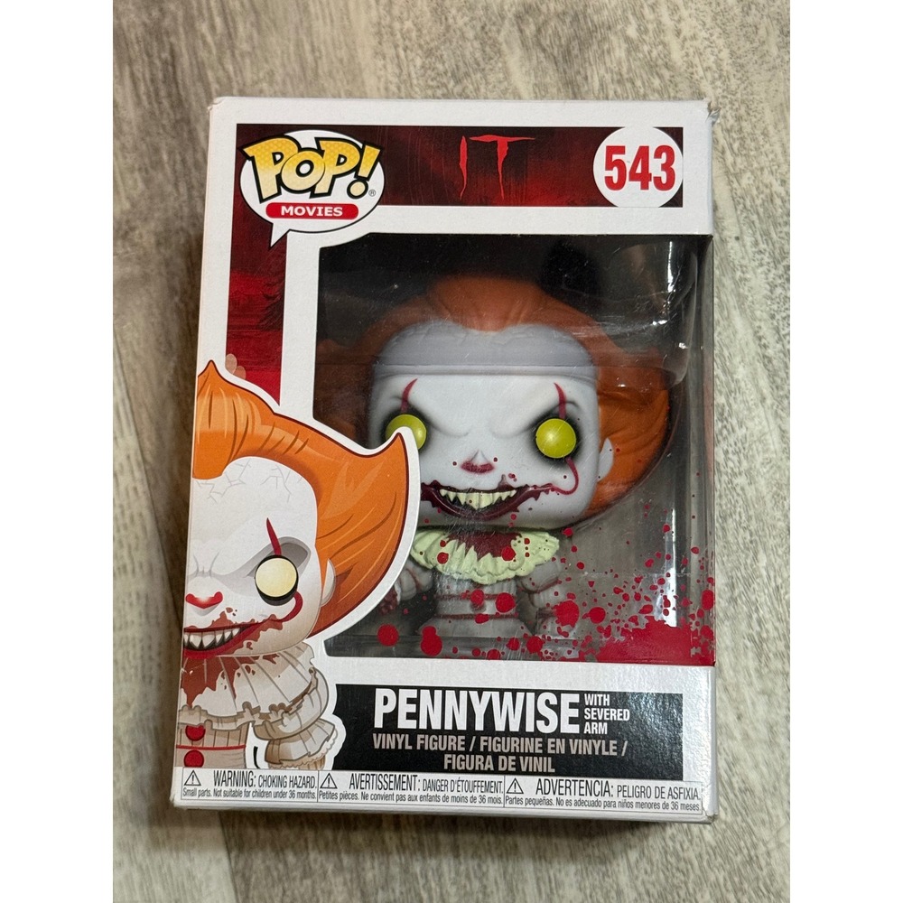 Funko Pop Movies IT Pennywise with Severed Arm 543 Vinyl Figure Horror Clown